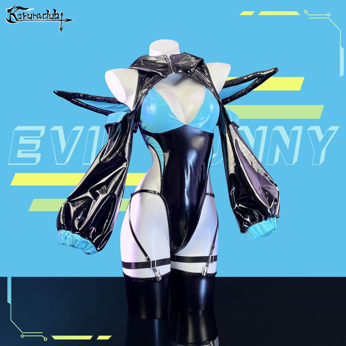 Cosplay Evil Bunny Lingerie KO50(5-Piece Set)