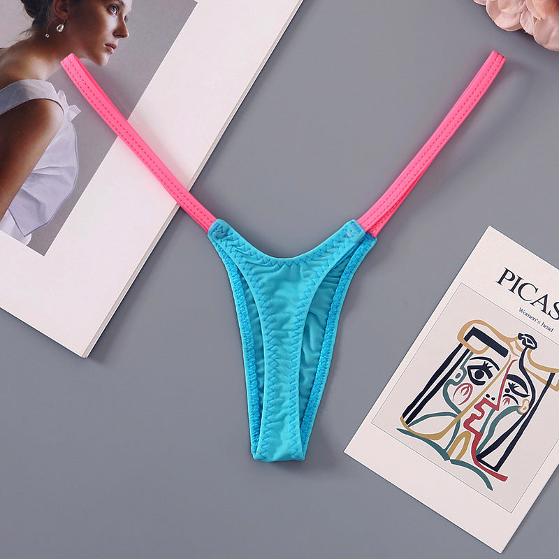 Contrast Strap Micro Thong