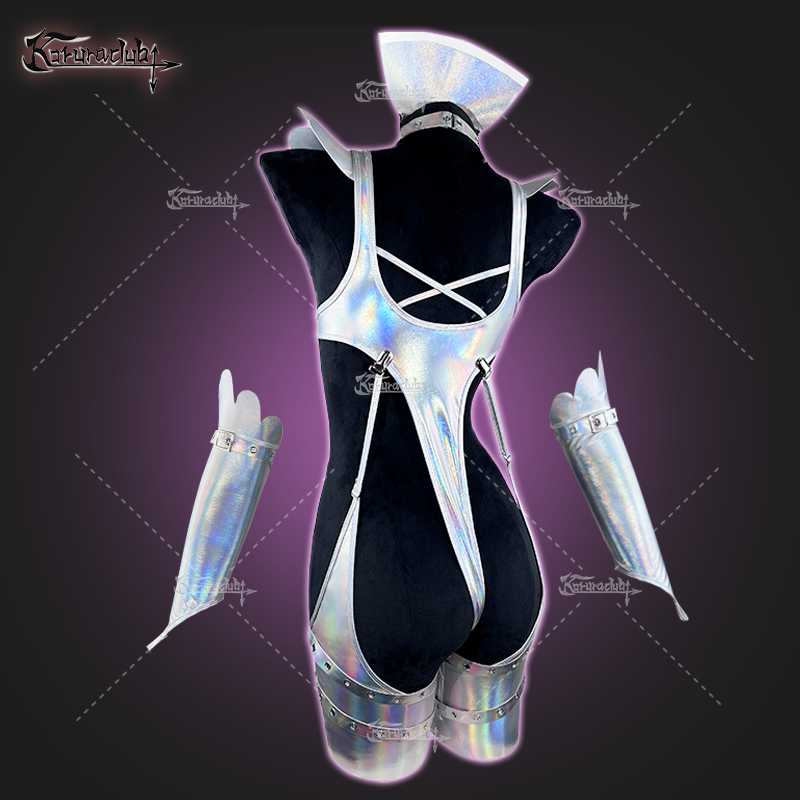 Cosplay Cyber Angel Silver Lingerie KO05(7-Piece Set)