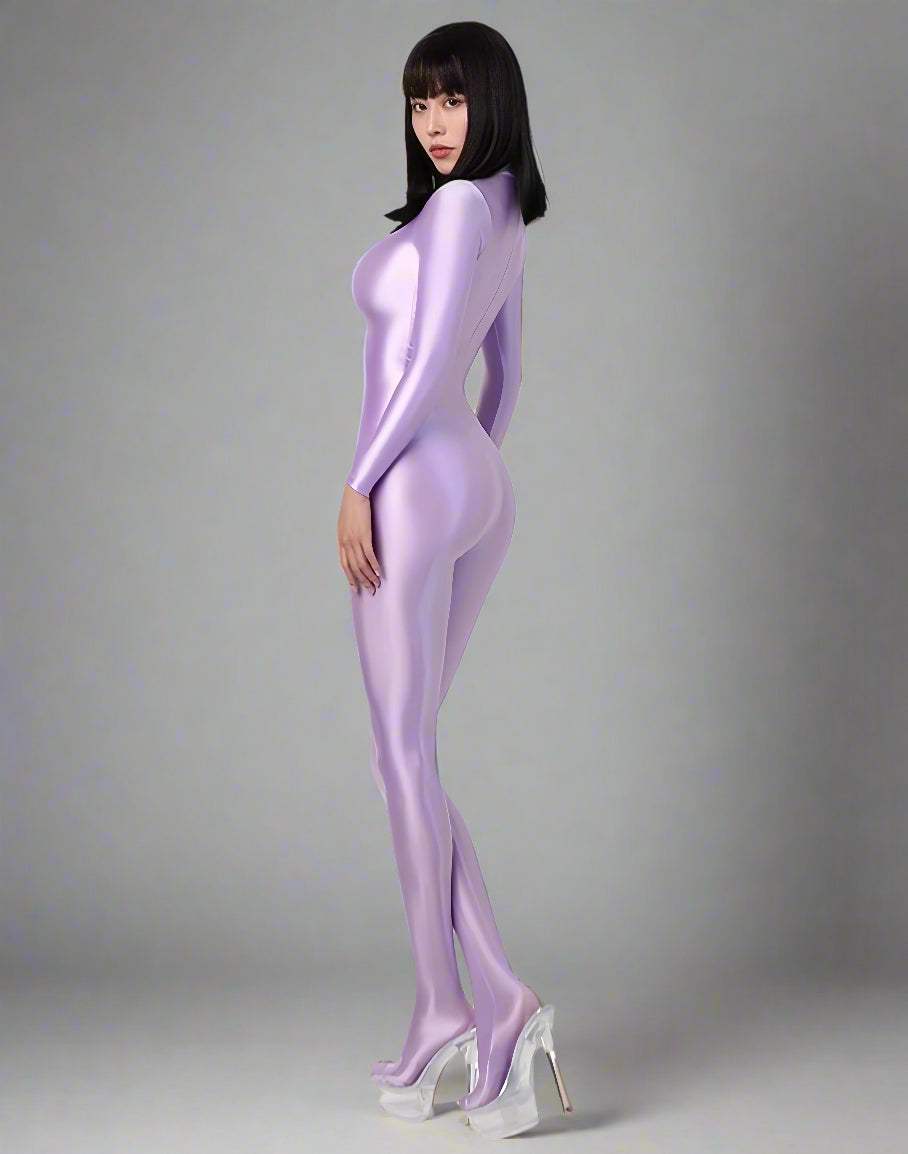 Spandex Nylon Full Bodysuit Back Zipper Zentai Shinny Cosplay Jumpsuit