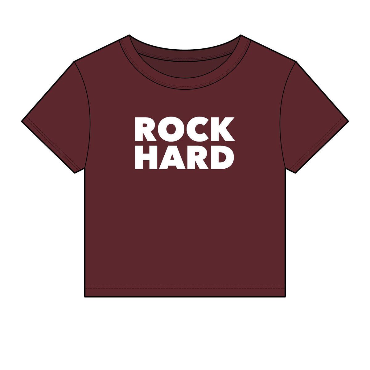 Rock Hard Baby Tee - Fitted Rib