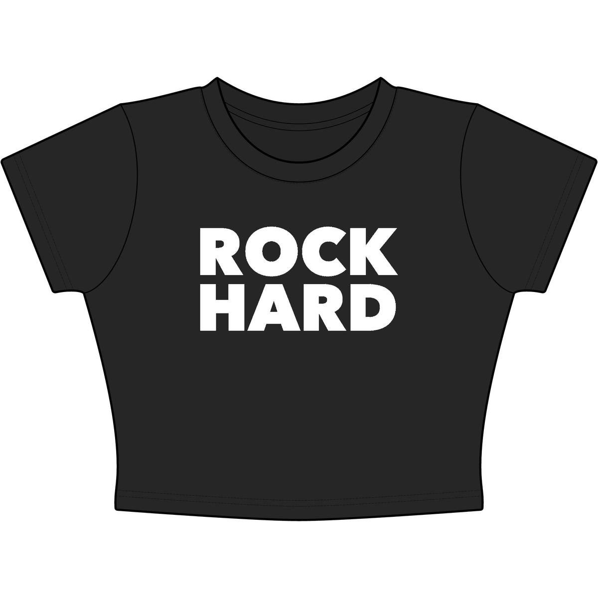 Rock Hard Baby Tee - Classic Crop