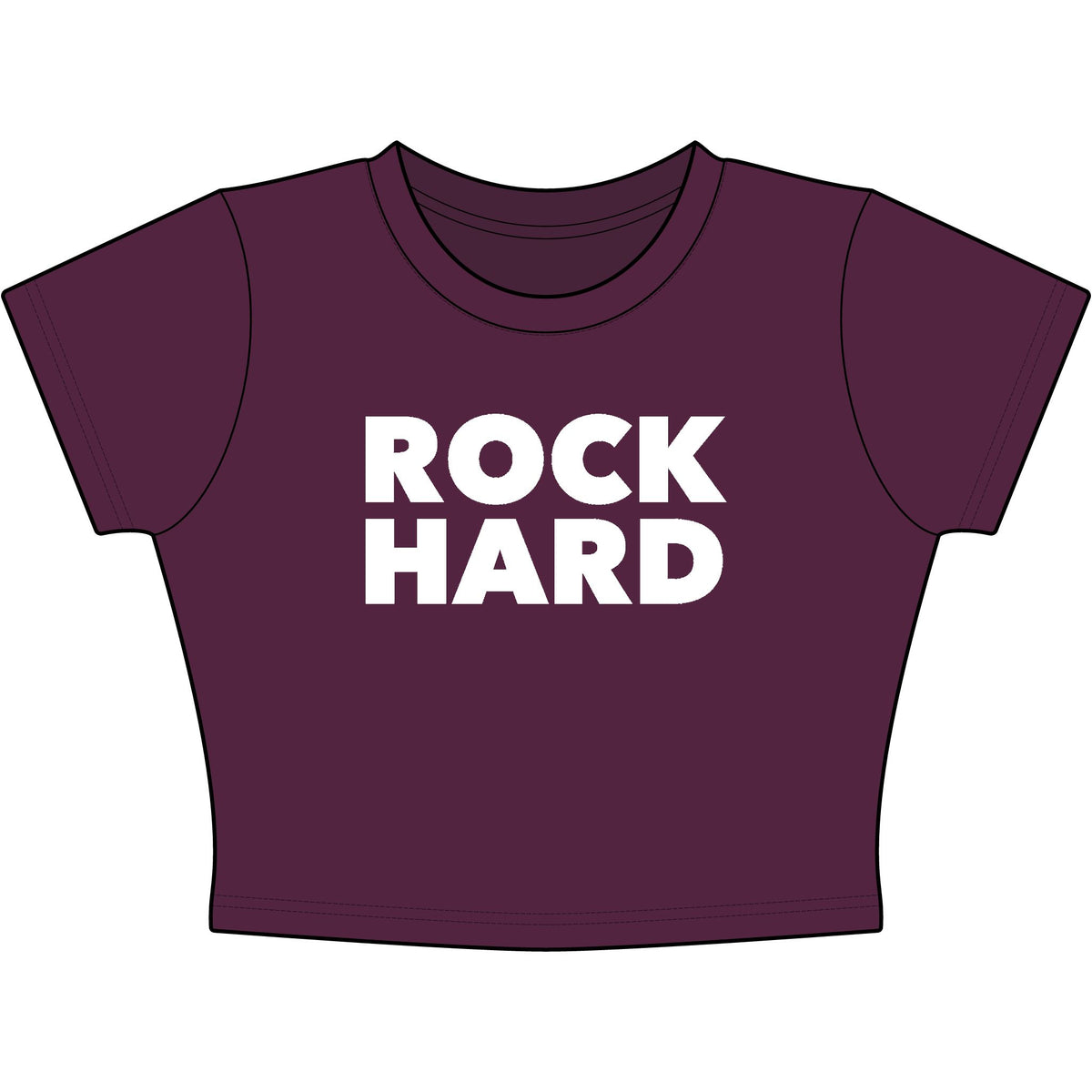 Rock Hard Baby Tee - Classic Crop
