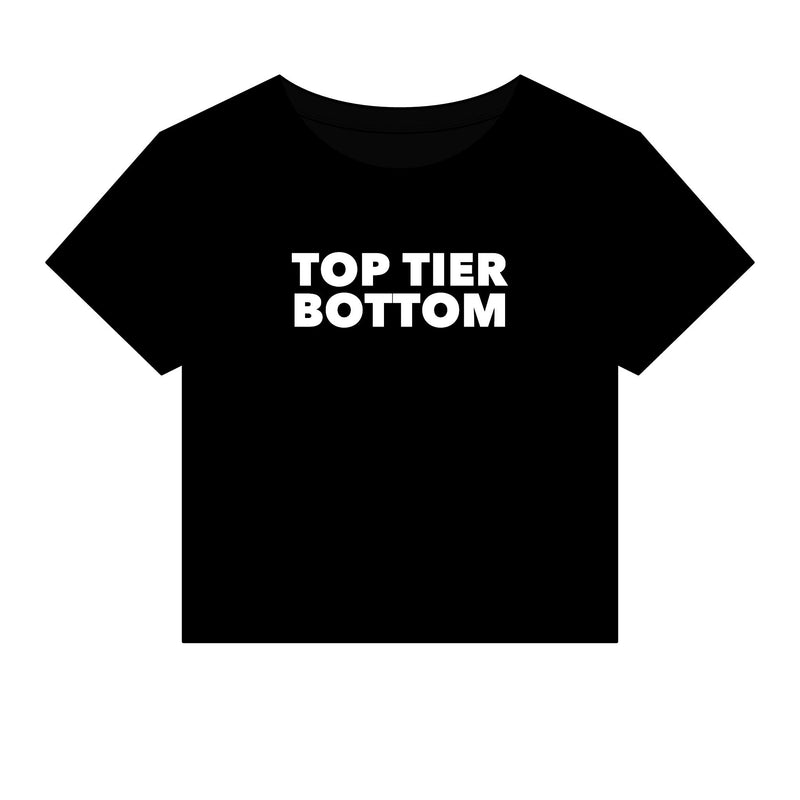 Top Tier Bottom Baby Tee - Fitted Rib