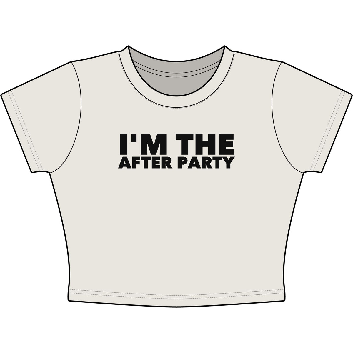 I'm The After Party Baby Tee - Classic Crop