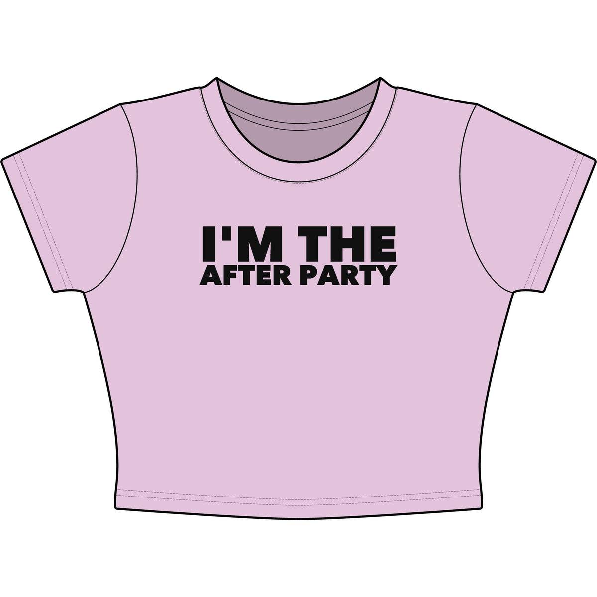 I'm The After Party Baby Tee - Classic Crop