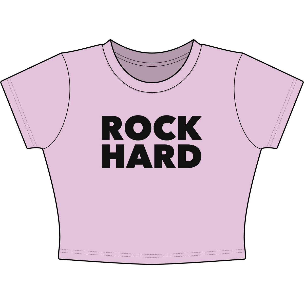 Rock Hard Baby Tee - Classic Crop