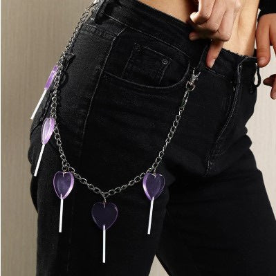 Lollipop Heart Waist Chain