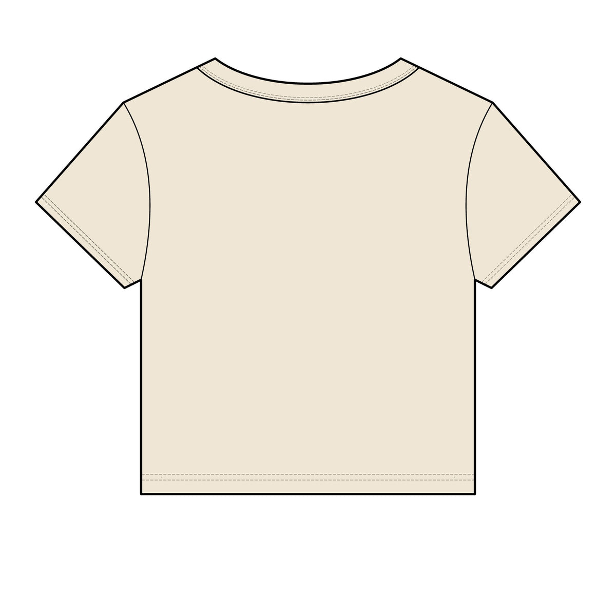 Drip Check Baby Tee - Fitted Rib