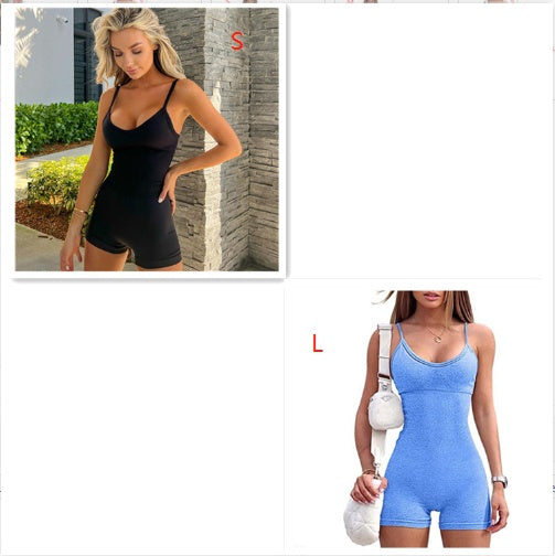 Seamless Ribbed Romper