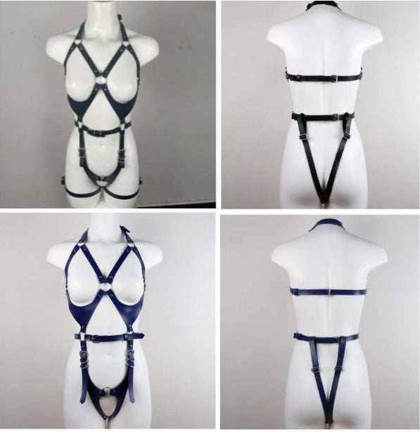 Leather Look Body Harness