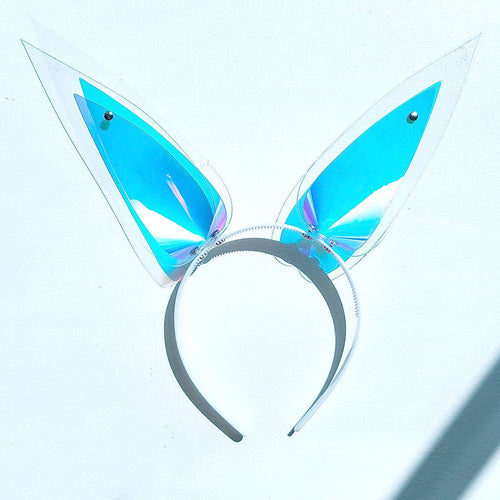 Cyber Holographic Ear Headband Cosplay