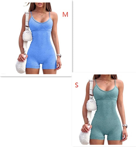 Seamless Ribbed Romper