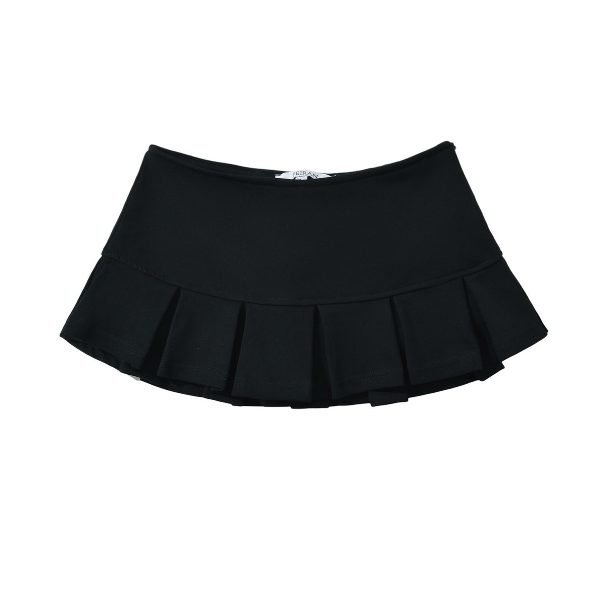 Flared Pleat Micro Skirt