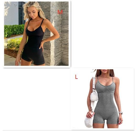 Seamless Ribbed Romper
