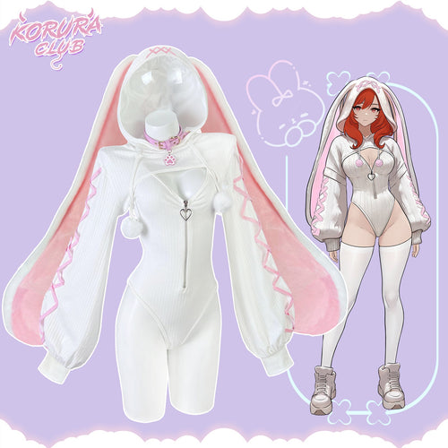 Pre-sale Cosplay Heart-Lock Floppy Bunny Jumpsuit KO103