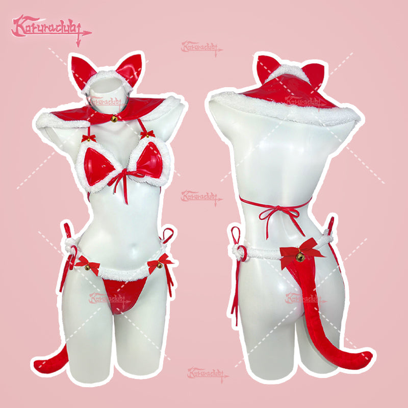 Cosplay Xmas Kitty Kawaii Lingerie KO34 (5-Piece Set)