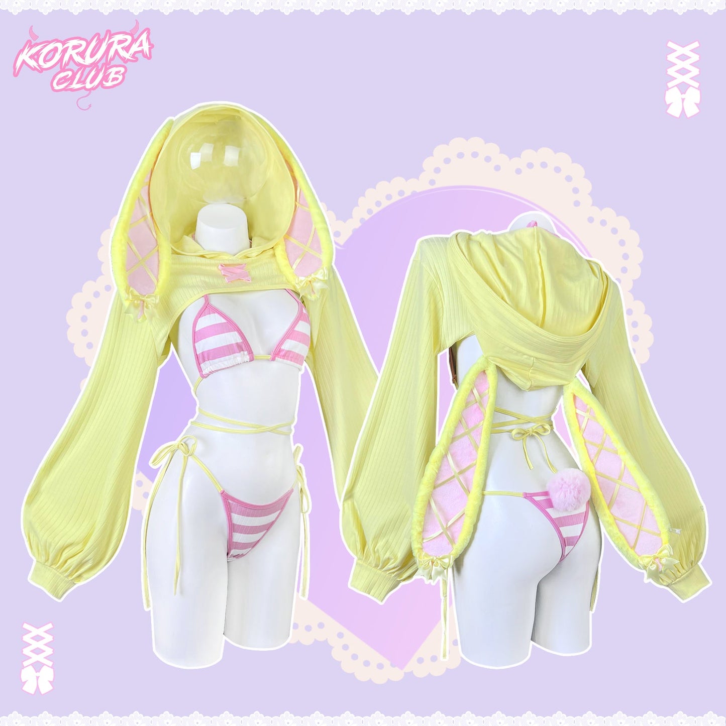Striped Bunny Knitwear KO100