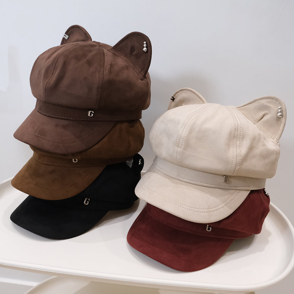 Cat Ear Newsboy Beret