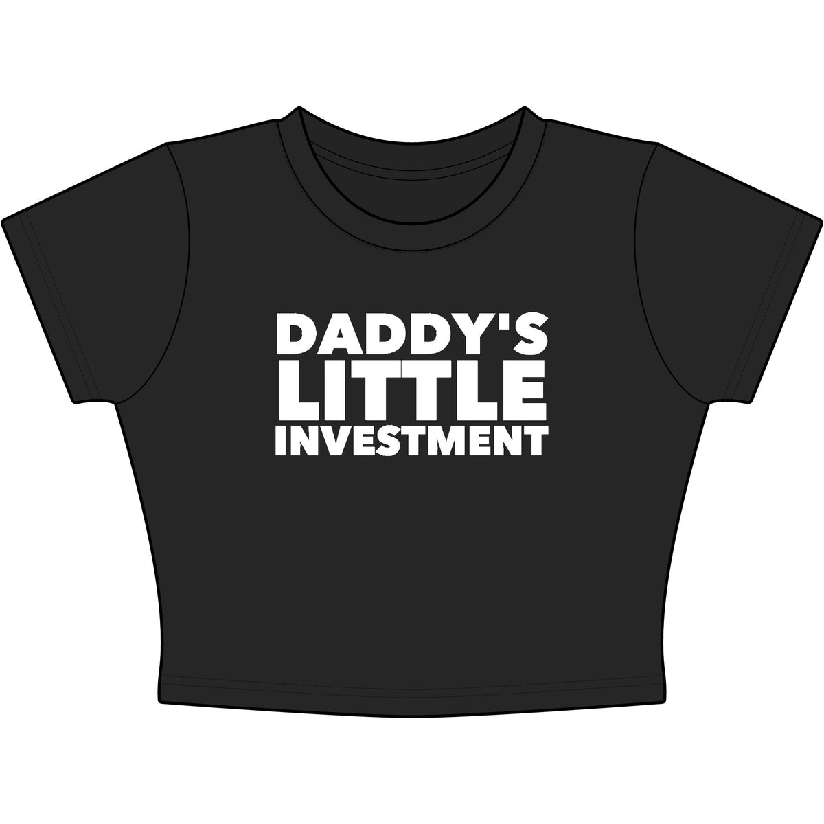 Daddy's Little Investment Baby Tee - Classic Crop