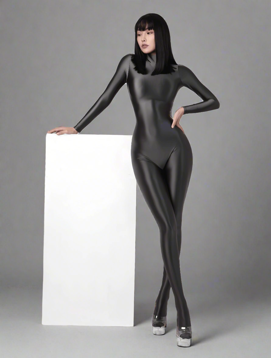 Spandex Nylon Full Bodysuit Back Zipper Zentai Shinny Cosplay Jumpsuit