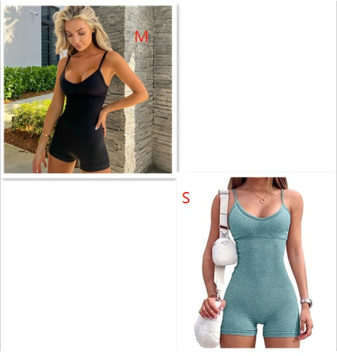 Seamless Ribbed Romper