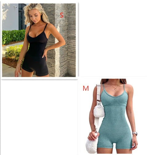 Seamless Ribbed Romper
