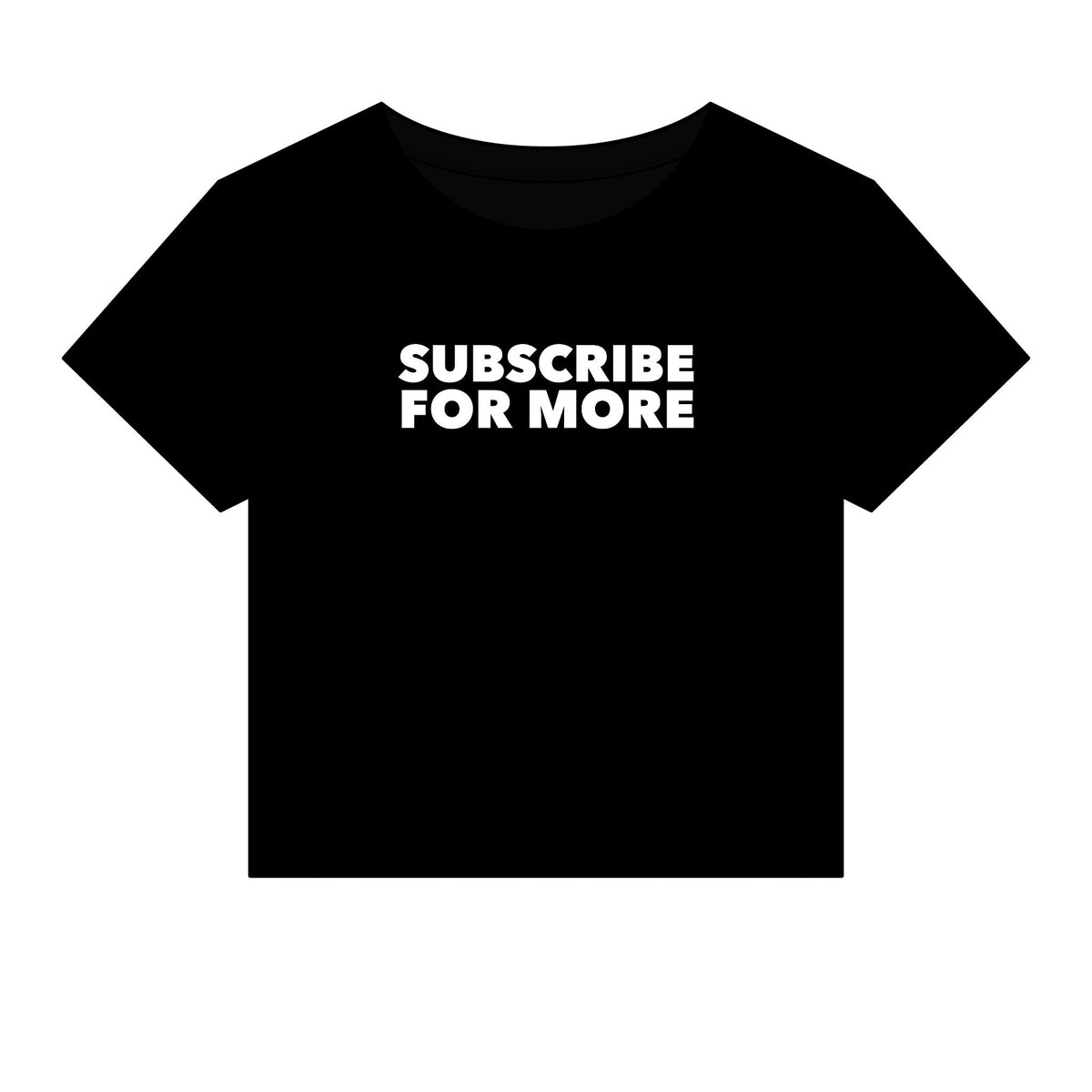 Subscribe For More Baby Tee - Fitted Rib