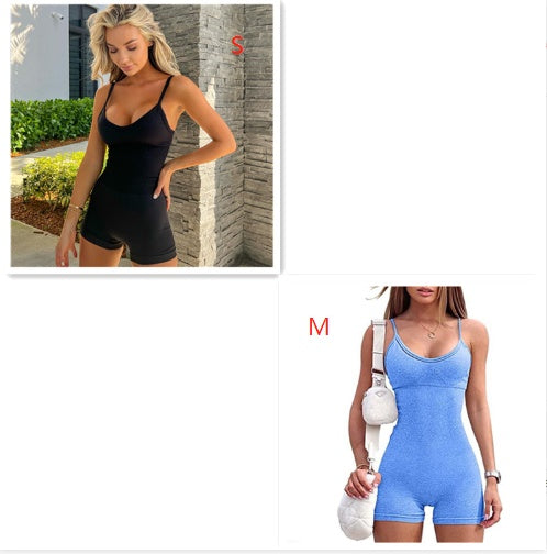 Seamless Ribbed Romper