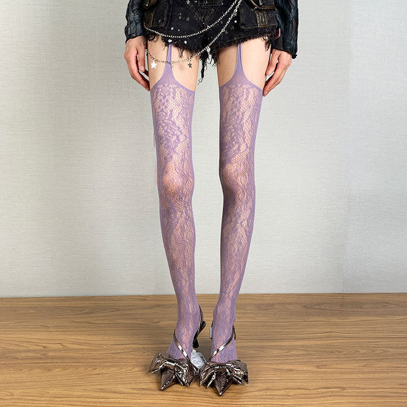 Lace Suspender Thigh-Highs