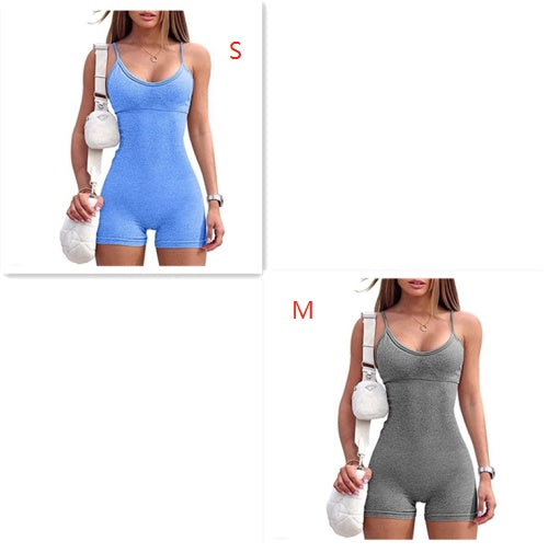 Seamless Ribbed Romper