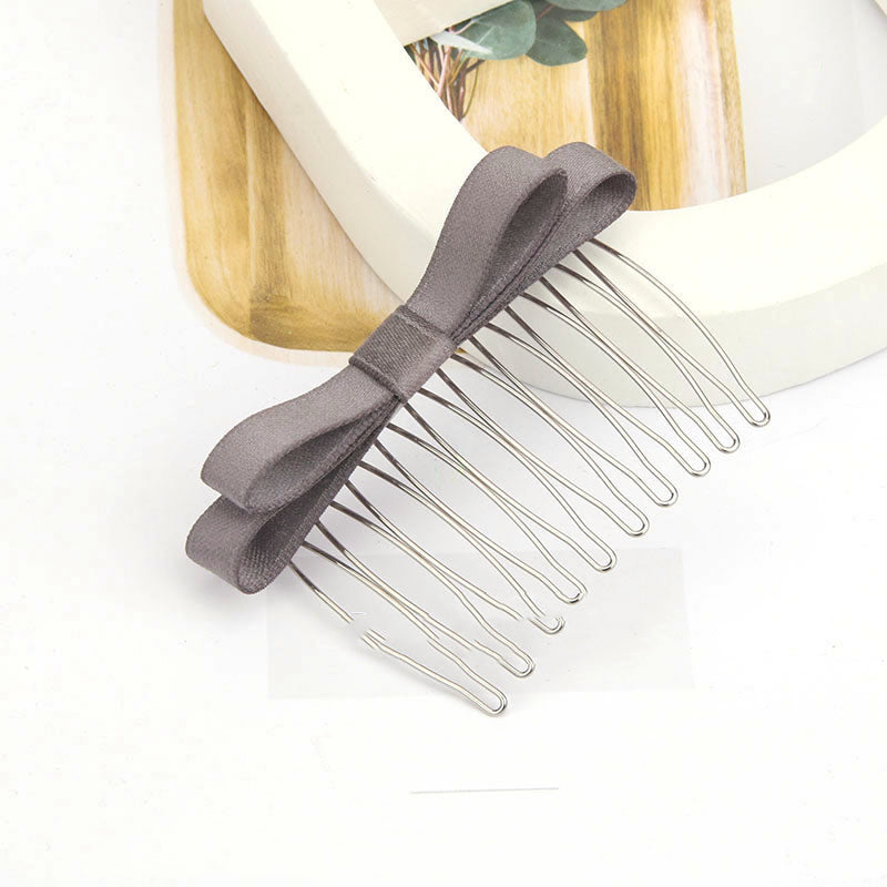 Satin Bow Hair Comb
