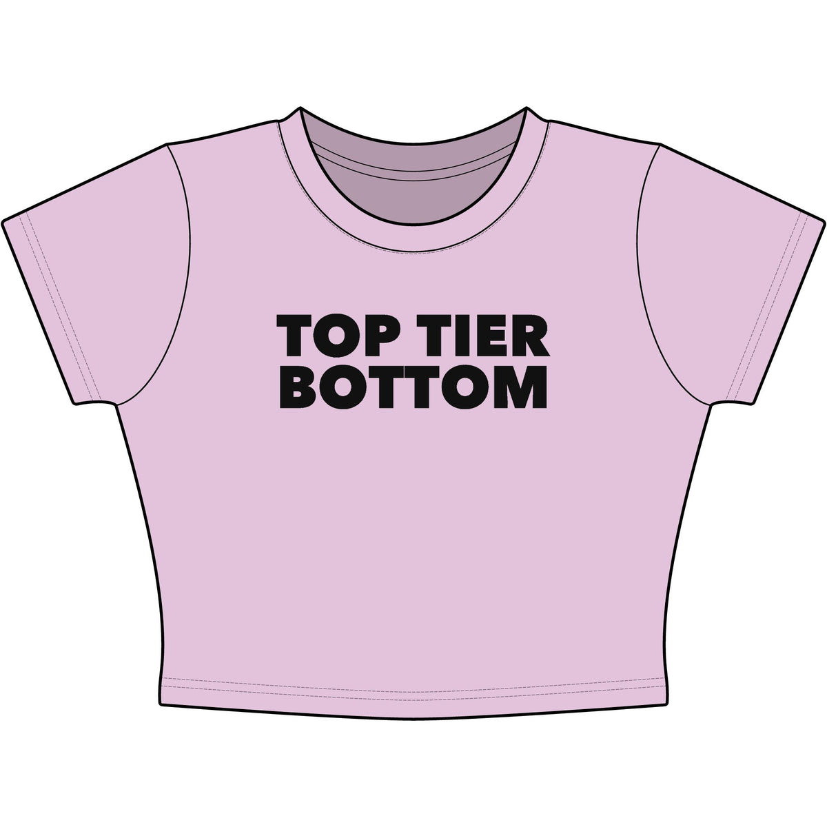Top Tier Bottom Baby Tee - Classic Crop
