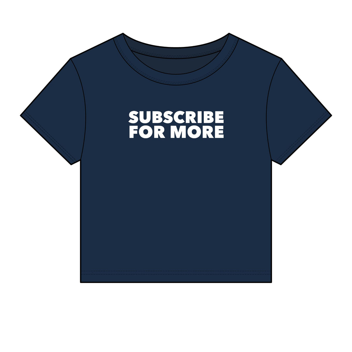 Subscribe For More Baby Tee - Fitted Rib