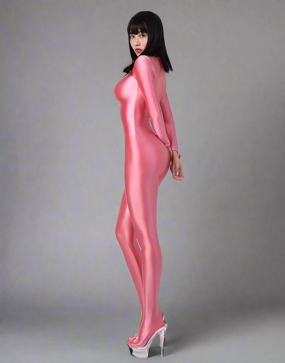 Spandex Nylon Full Bodysuit Back Zipper Zentai Shinny Cosplay Jumpsuit