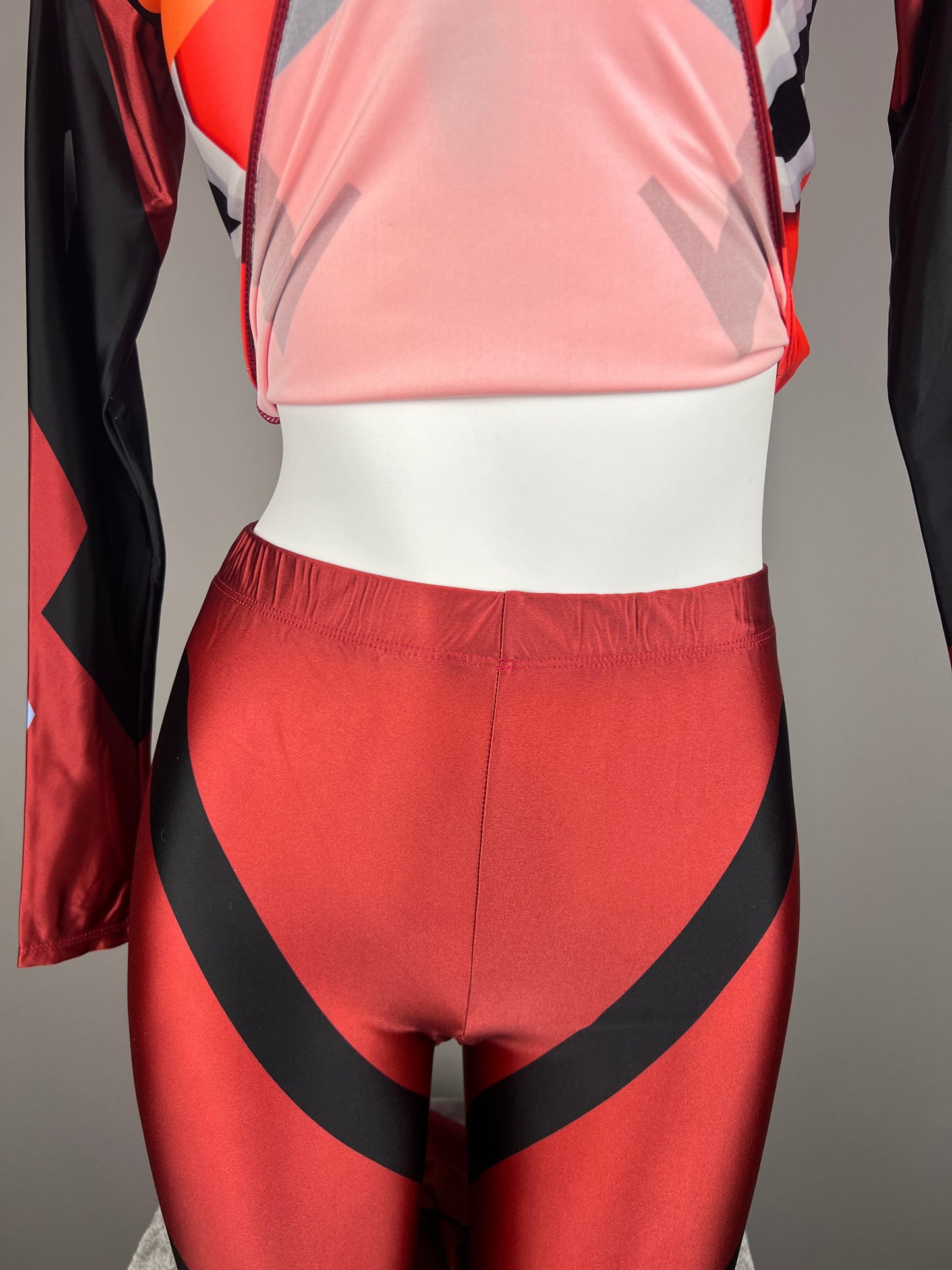 Anime Style Spandex Cosplay Open Crotch Bodysuit Costume Plug Suit