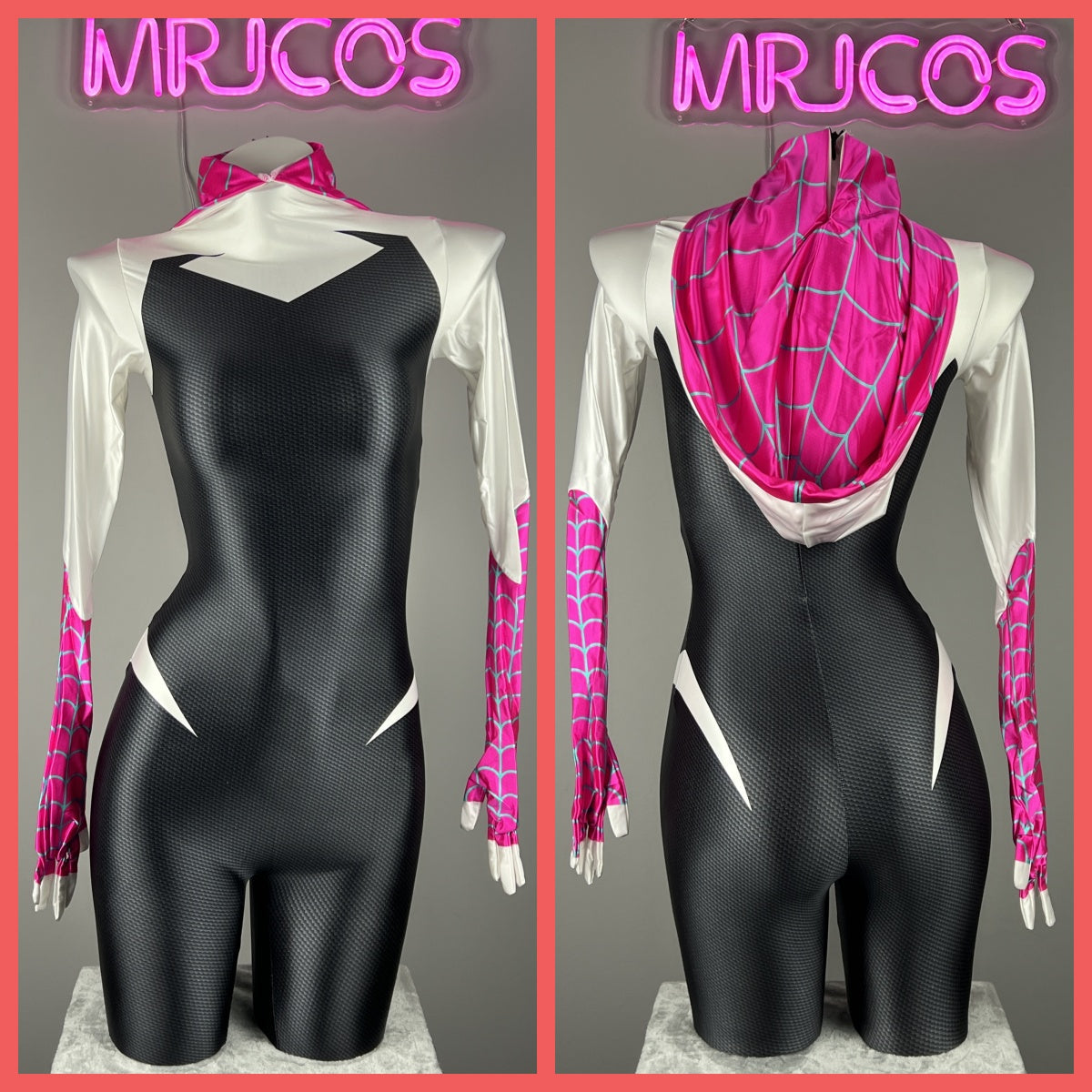 Woman Super Hero Spandex Cosplay Full Bodysuit Halloween Costume Zentai