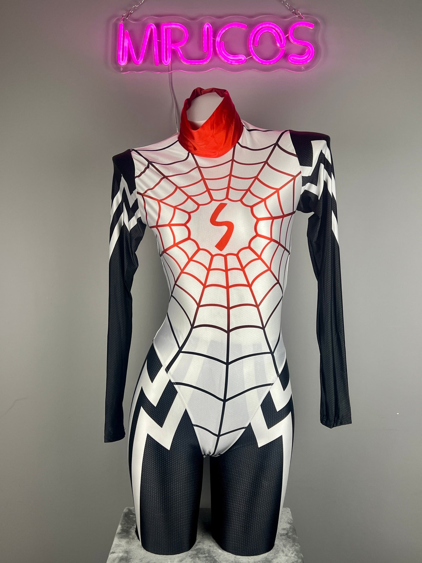 Woman Super Hero Spandex Open Crotch Cosplay Bodysuit Sexy Lingerie