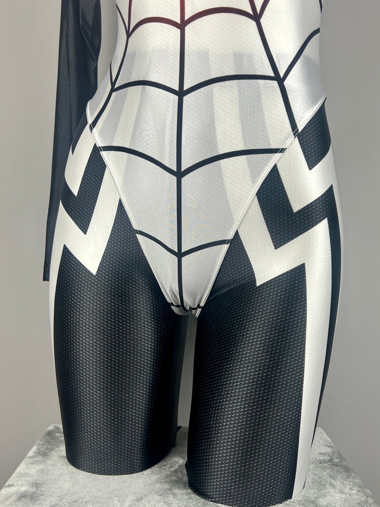 Woman Super Hero Spandex Open Crotch Cosplay Bodysuit Sexy Lingerie