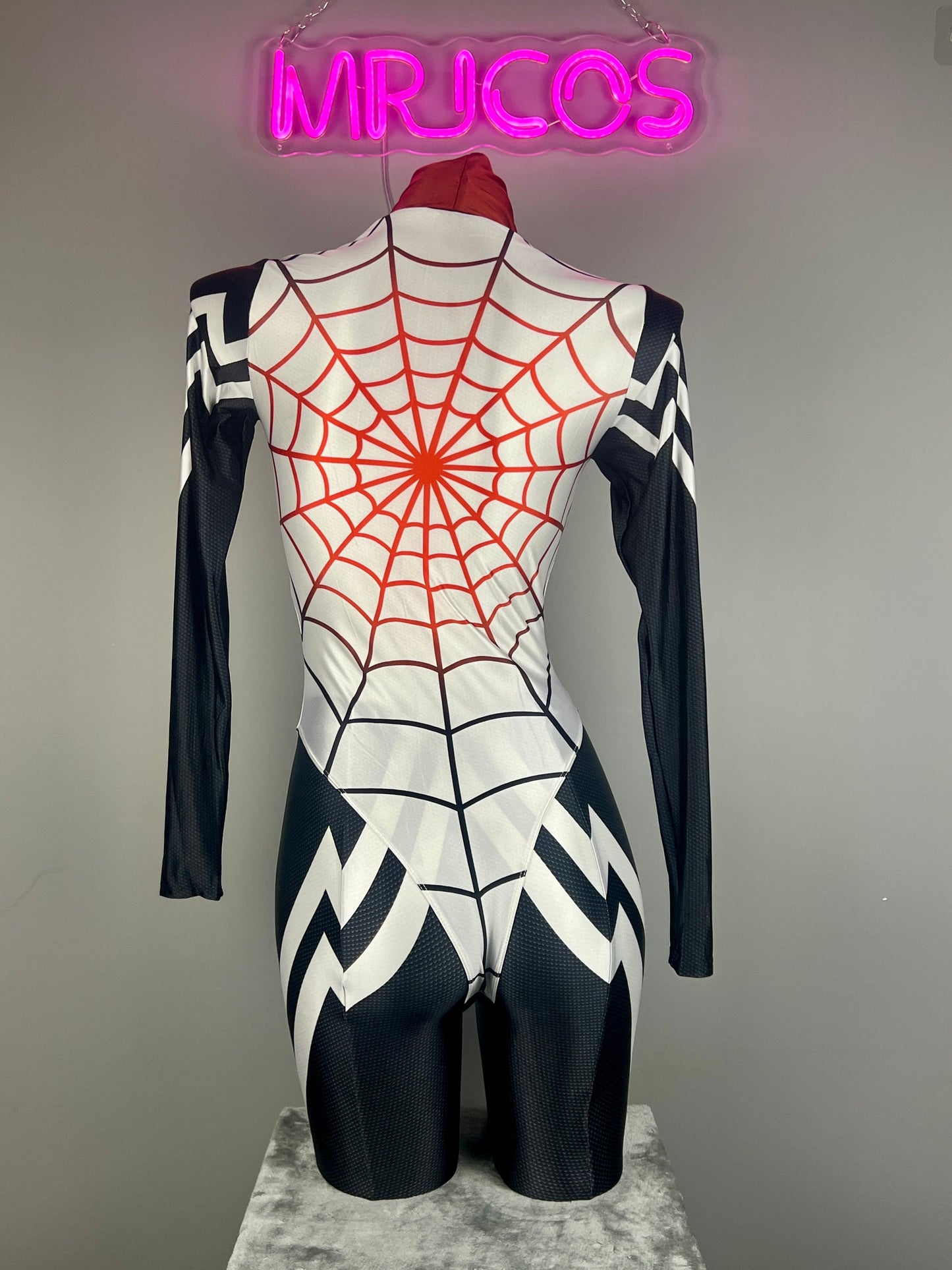 Woman Super Hero Spandex Open Crotch Cosplay Bodysuit Sexy Lingerie
