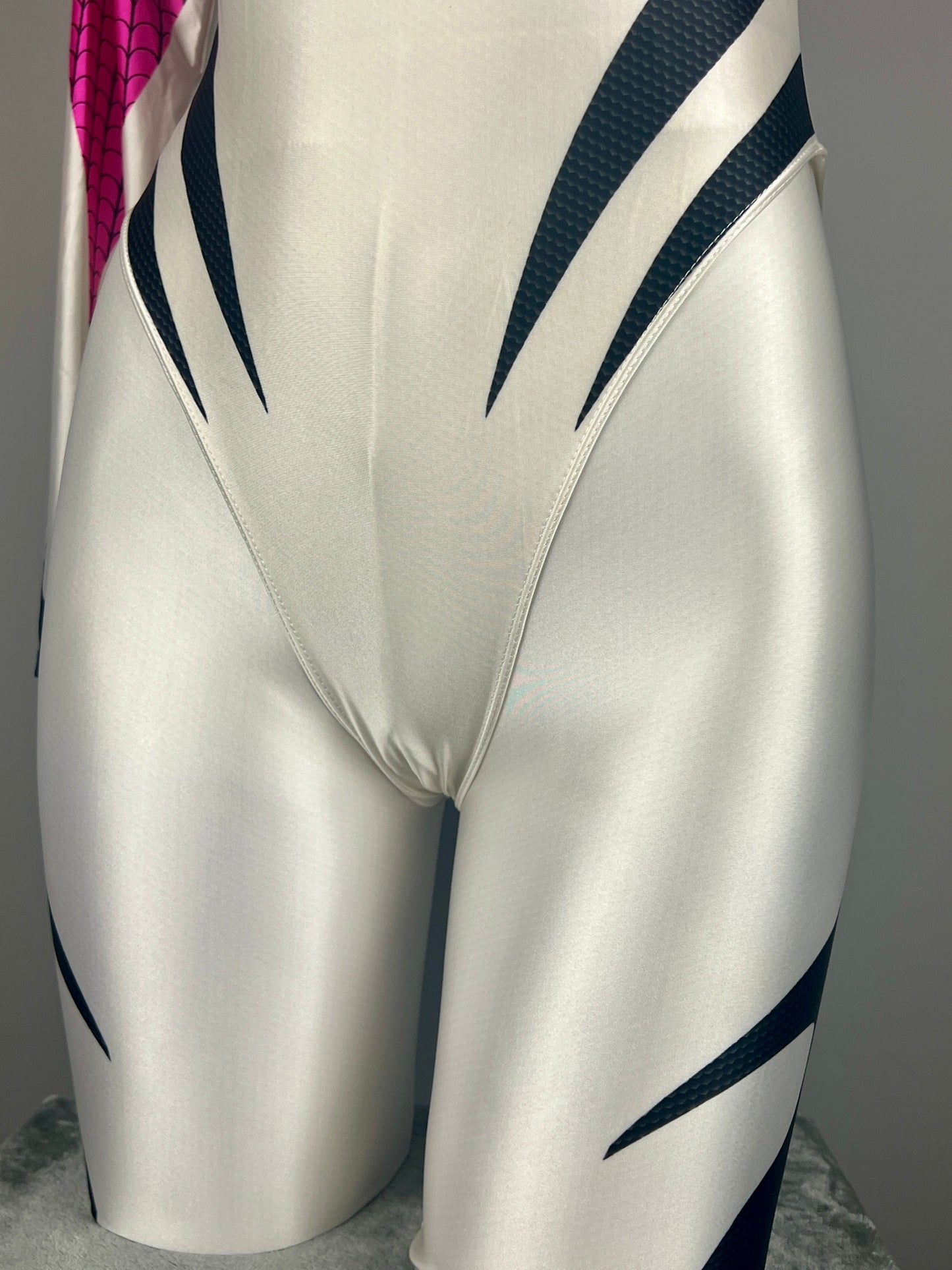 Woman Super Hero Spandex Open Crotch Cosplay Bodysuit Sexy Lingerie