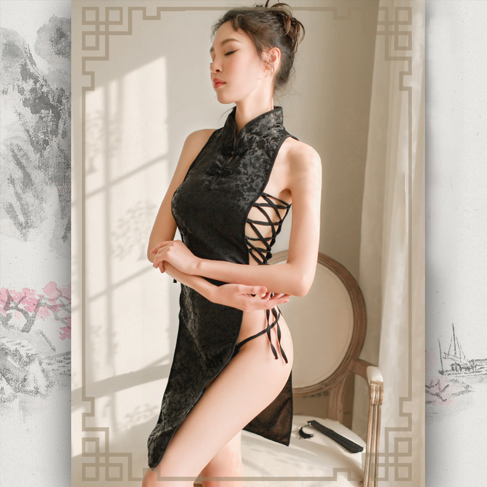 Chinese Traditional Cheongsam Dress Anime Cosplay Lingerie for Women