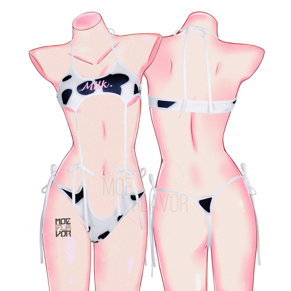 Drippin in Milk Swimsuit Cow Print