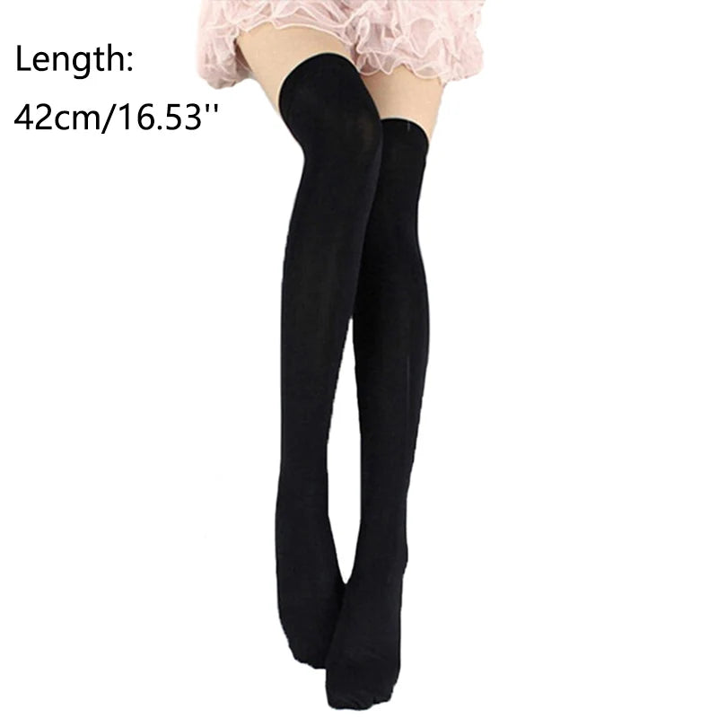 Candy Color Thigh-High Stockings