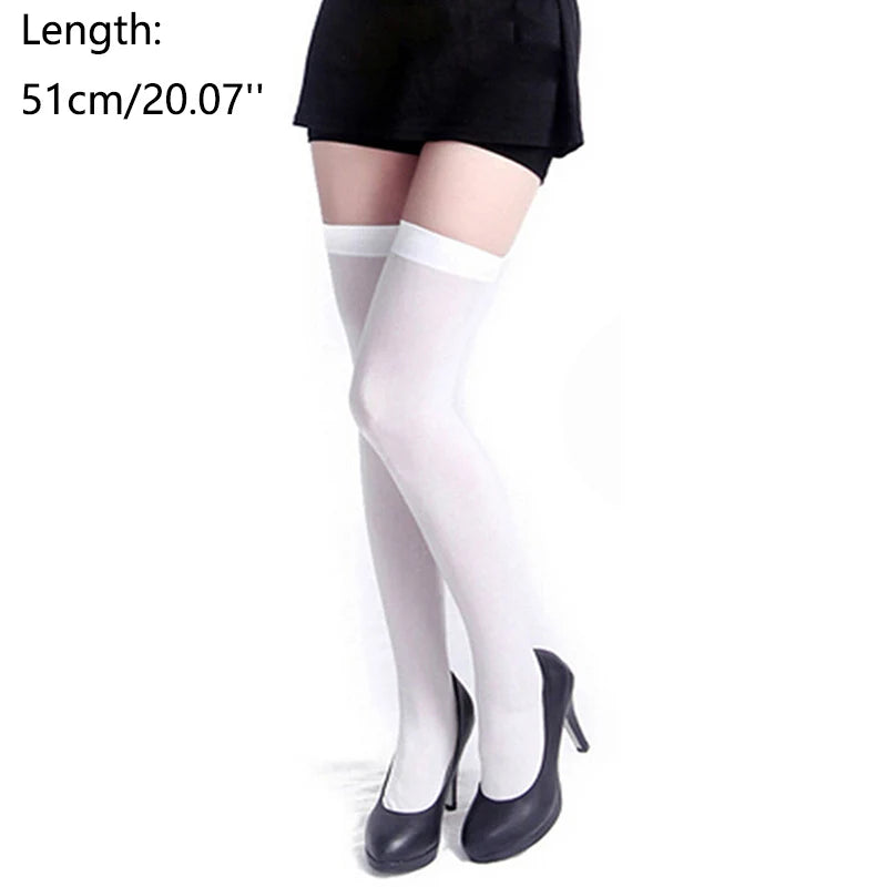 Candy Color Thigh-High Stockings