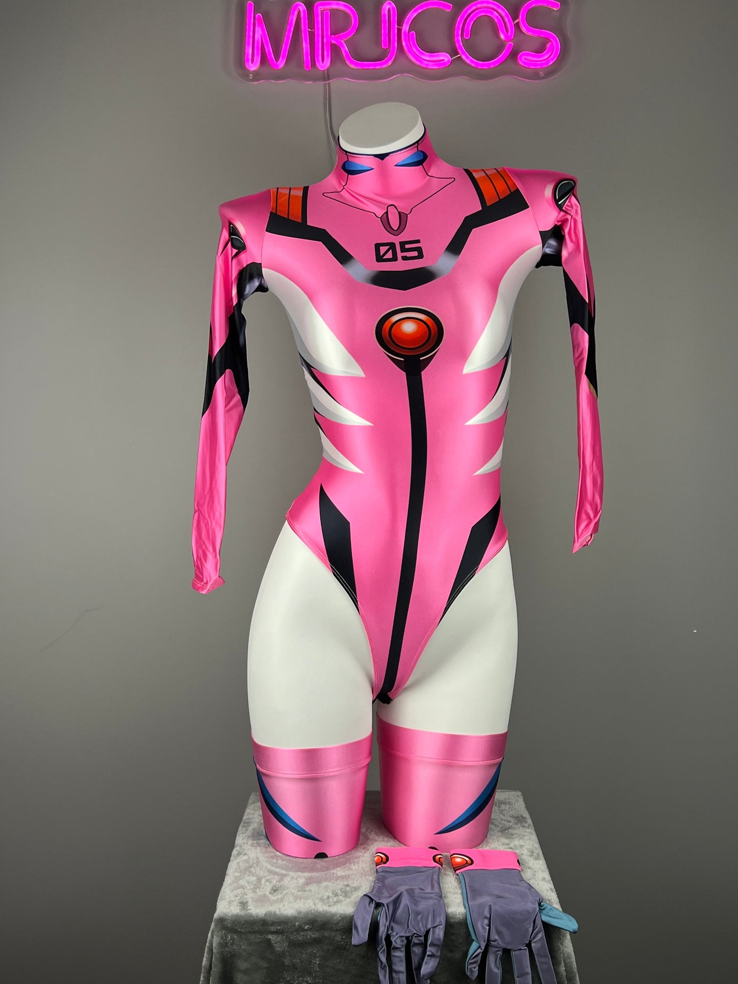 Anime Style Spandex Cosplay BodySuit Plugsuit Halloween Costume Zentai