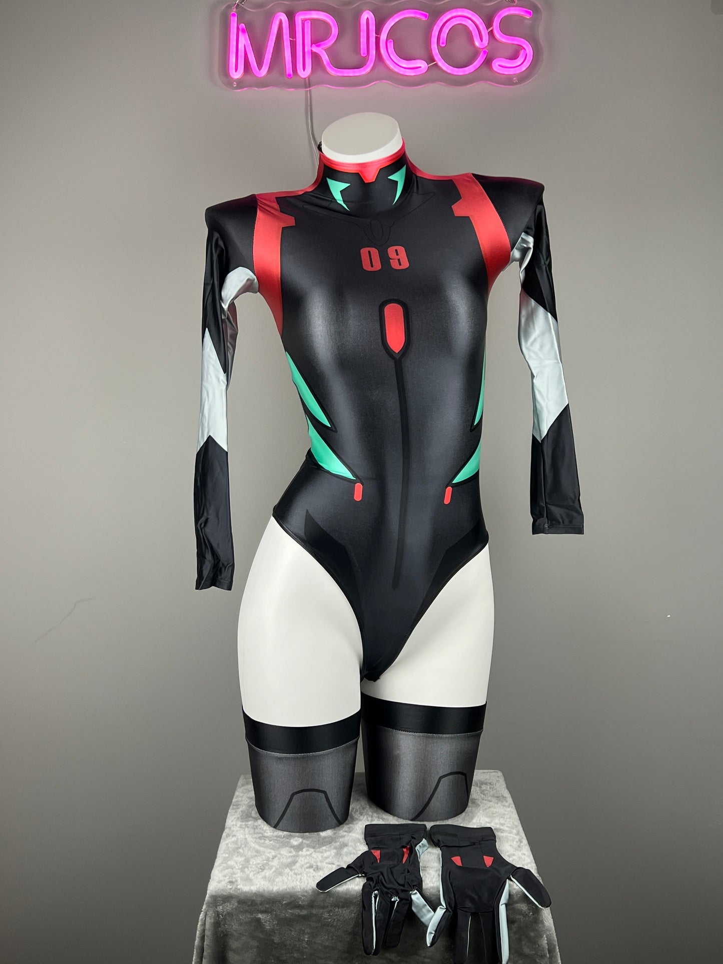 Anime Style Spandex Cosplay BodySuit Plugsuit Halloween Costume Zentai
