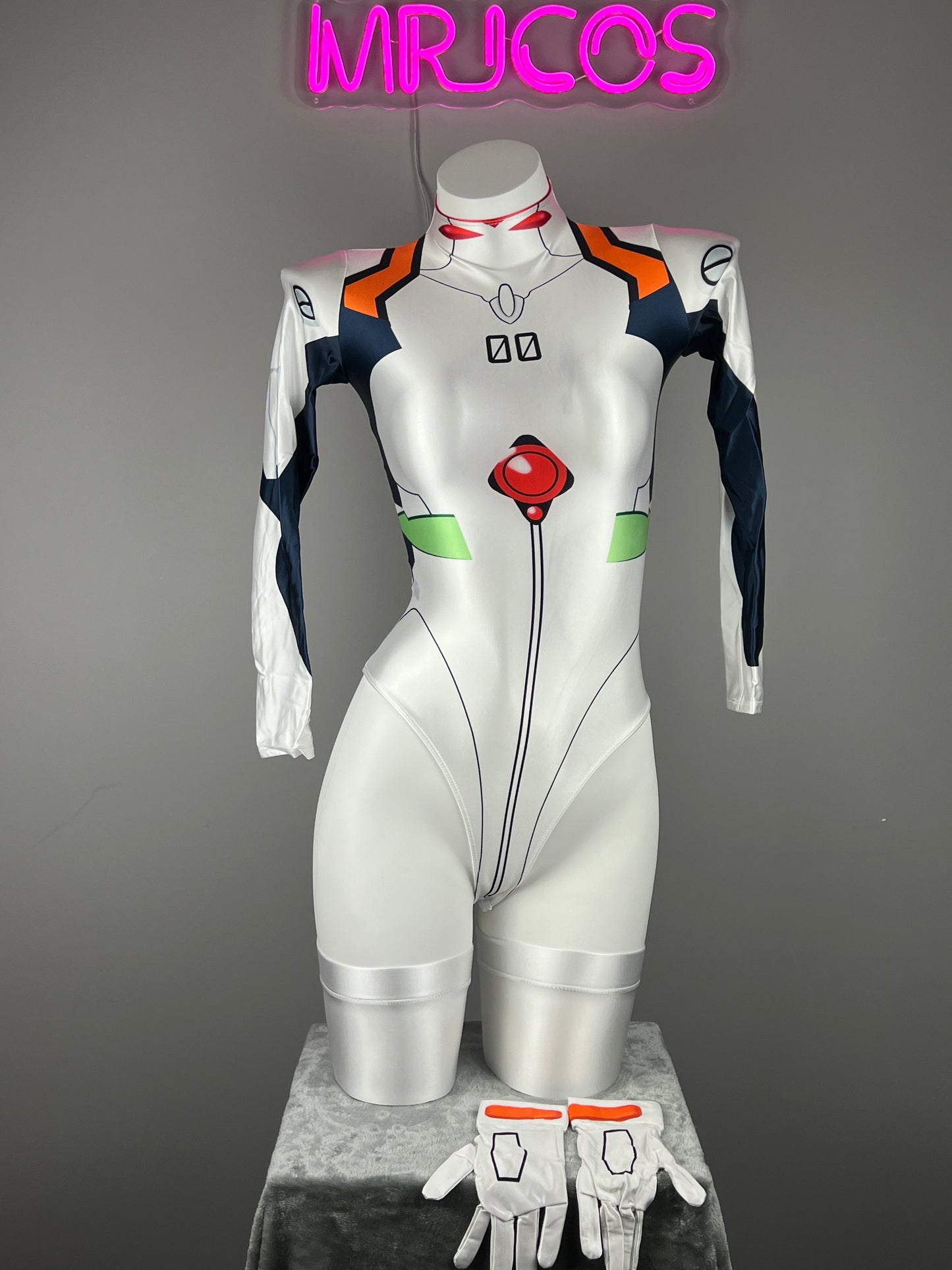 Anime Style Spandex Cosplay BodySuit Plugsuit Halloween Costume Zentai