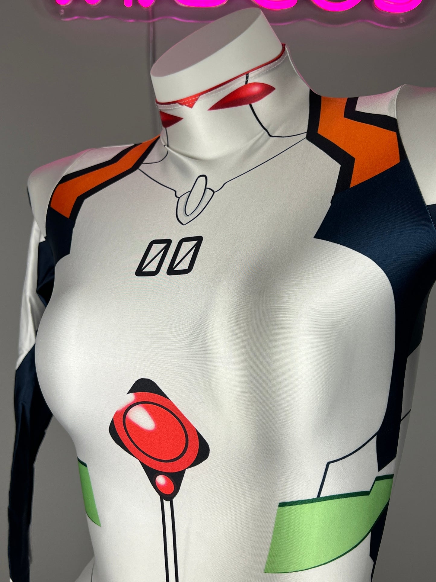 Anime Style Spandex Cosplay BodySuit Plugsuit Halloween Costume Zentai