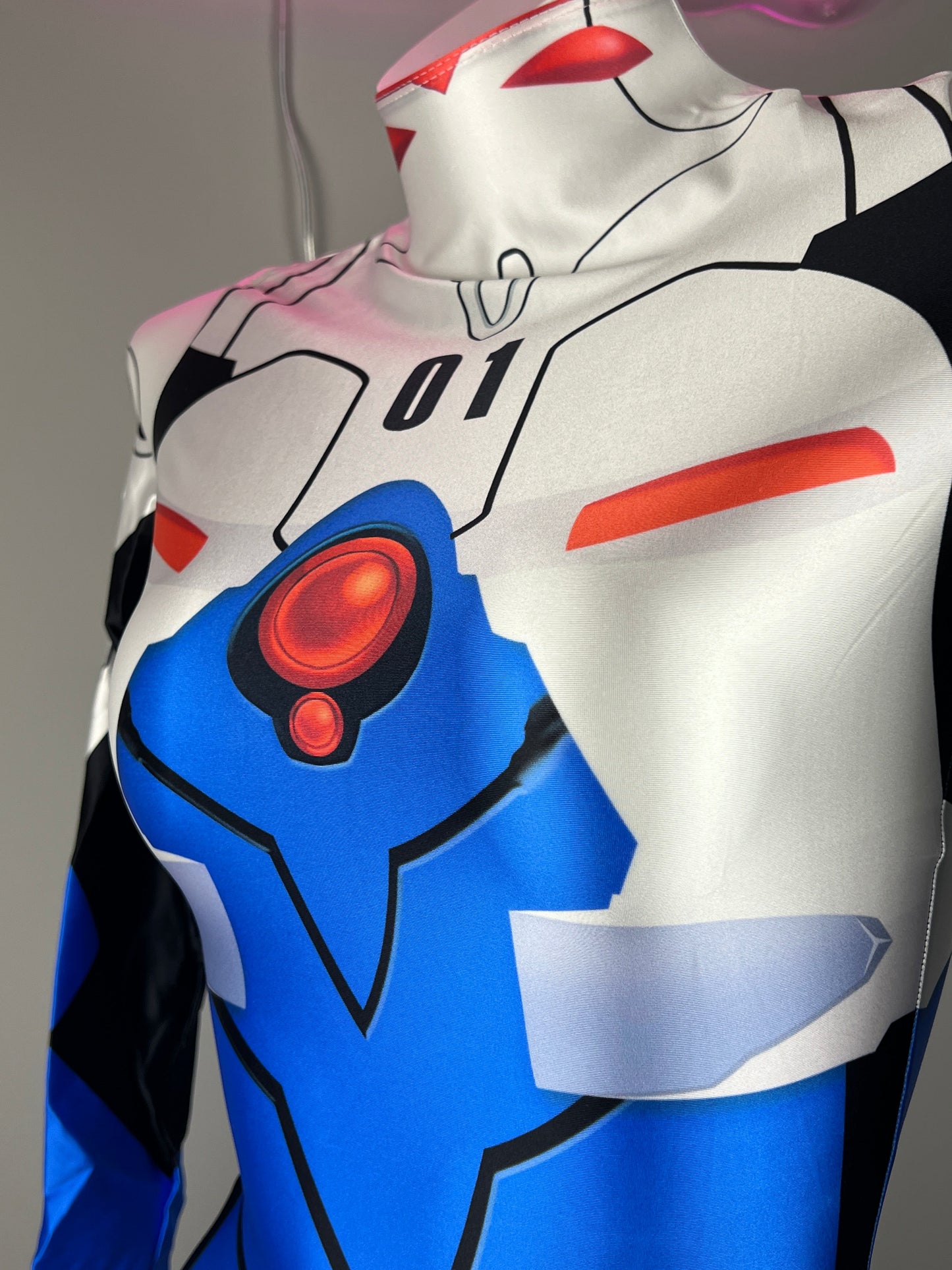 Anime Style Spandex Cosplay BodySuit Plugsuit Halloween Costume Zentai